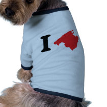I love mallorca contour symbol pet clothing by TomaniacLines I love mallorca contour symbol pet clothing