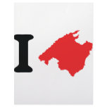 I love mallorca contour symbol customized letterhead