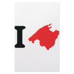 I love mallorca contour symbol stationery design