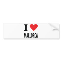 I love mallorca icon bumper sticker