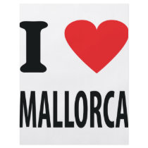 I love mallorca icon flyer design