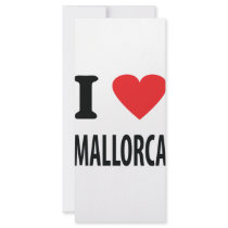 I love mallorca icon rack card design