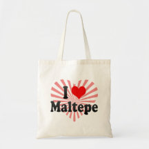 I Love Maltepe, Turkey. Seviyorum Maltepe, Turkey Tote Bags