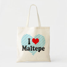 I Love Maltepe, Turkey. Seviyorum Maltepe, Turkey Tote Bag