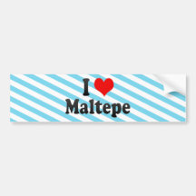 I Love Maltepe, Turkey. Seviyorum Maltepe, Turkey Bumper Sticker