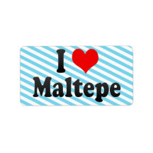 I Love Maltepe, Turkey. Seviyorum Maltepe, Turkey Custom Address Labels