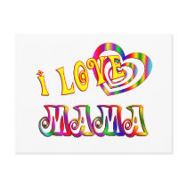 I Love Mama Post Card