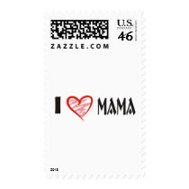 I Love Mama Shirt Postage Stamps