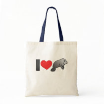 I Love Manatees Bags