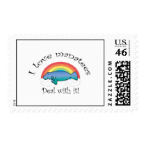 I love manatees deal with it stamps