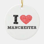 I-love-Manchester Christmas Tree Ornament
