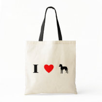 I Love Manchester Terriers Tote Bag