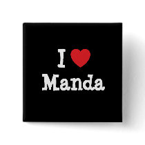 I love Manda heart T-Shirt buttons by funnycustomtshirts I love Manda heart T-Shirt buttons