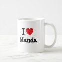 I love Manda heart T-Shirt mugs by funnycustomtshirts I love Manda heart T-Shirt mugs