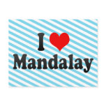 I Love Mandalay, Myanmar Postcard