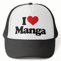 I Love Manga hats by visualnewbie I Love Manga hats