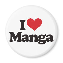 I Love Manga magnets by visualnewbie I Love Manga magnets