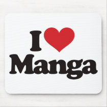 I Love Manga mousepads by visualnewbie I Love Manga mousepads