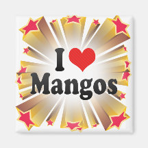 I Love Mangos Magnet