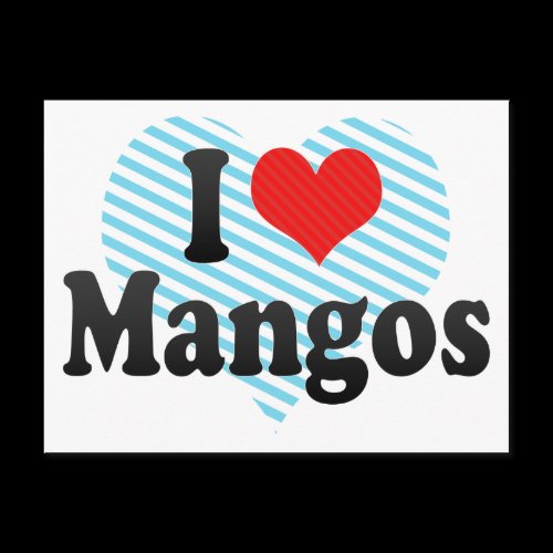 I Love Mangos Post Card