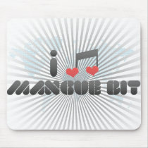 I Love Mangue Bit Mouse Pads