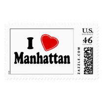 I Love Manhattan Postage Stamp