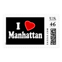 I Love Manhattan Postage Stamp
