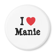 I love Manie heart T-Shirt magnets by funnycustomtshirts I love Manie heart T-Shirt magnets