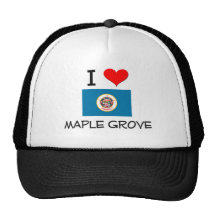 I Love Maple Grove Minnesota Trucker Hat