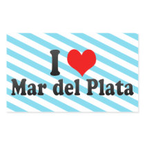 I Love Mar del Plata, Argentina Rectangle Stickers