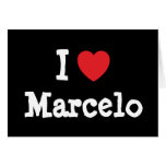 I love Marcelo heart custom personalized cards