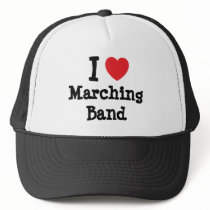 I love Marching Band heart custom personalized hats by funnycustomtshirts I love Marching Band heart custom personalized hats