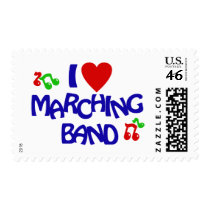 I Love Marching Band postage