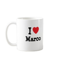 I love Marco heart custom personalized mugs by funnycustomtshirts I love Marco heart custom personalized mugs