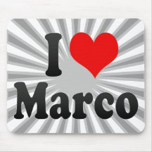 I love Marco Mousepads
