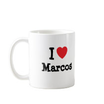 I love Marcos heart custom personalized mugs by funnycustomtshirts I love Marcos heart custom personalized mugs