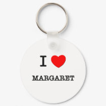 I Love Margaret keychains
