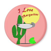 I love margaritas--Margarita Lovers T-Shirts magnets