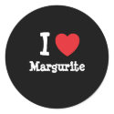 I love Margurite heart T-Shirt stickers