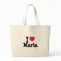 I love Maria heart T-Shirt Tote Bags