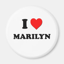 I Love Marilyn Fridge Magnets