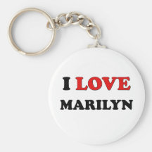 I Love Marilyn Key Chains