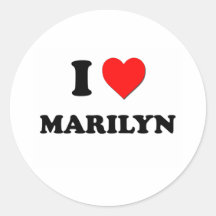 I Love Marilyn Sticker