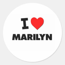 I Love Marilyn Sticker