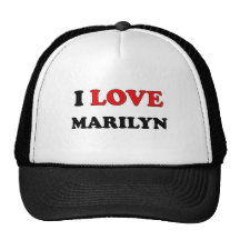 I Love Marilyn Trucker Hat
