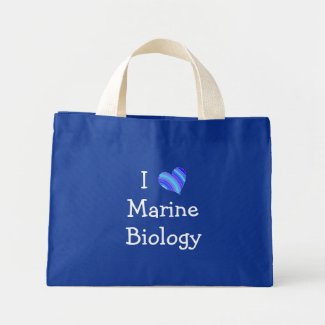 I Love Marine Biology bag