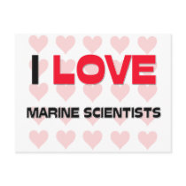 I LOVE MARINE SCIENTISTS postcards by professions I LOVE MARINE SCIENTISTS postcards