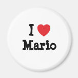 I love Mario heart T-Shirt Refrigerator Magnet