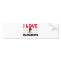 I Love Marmosets bumper stickers by AnimalShirts I Love Marmosets bumper stickers