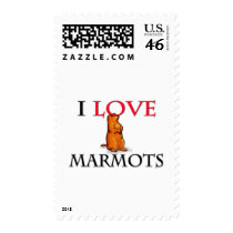 I Love Marmots postage by tshirtshirts I Love Marmots postage